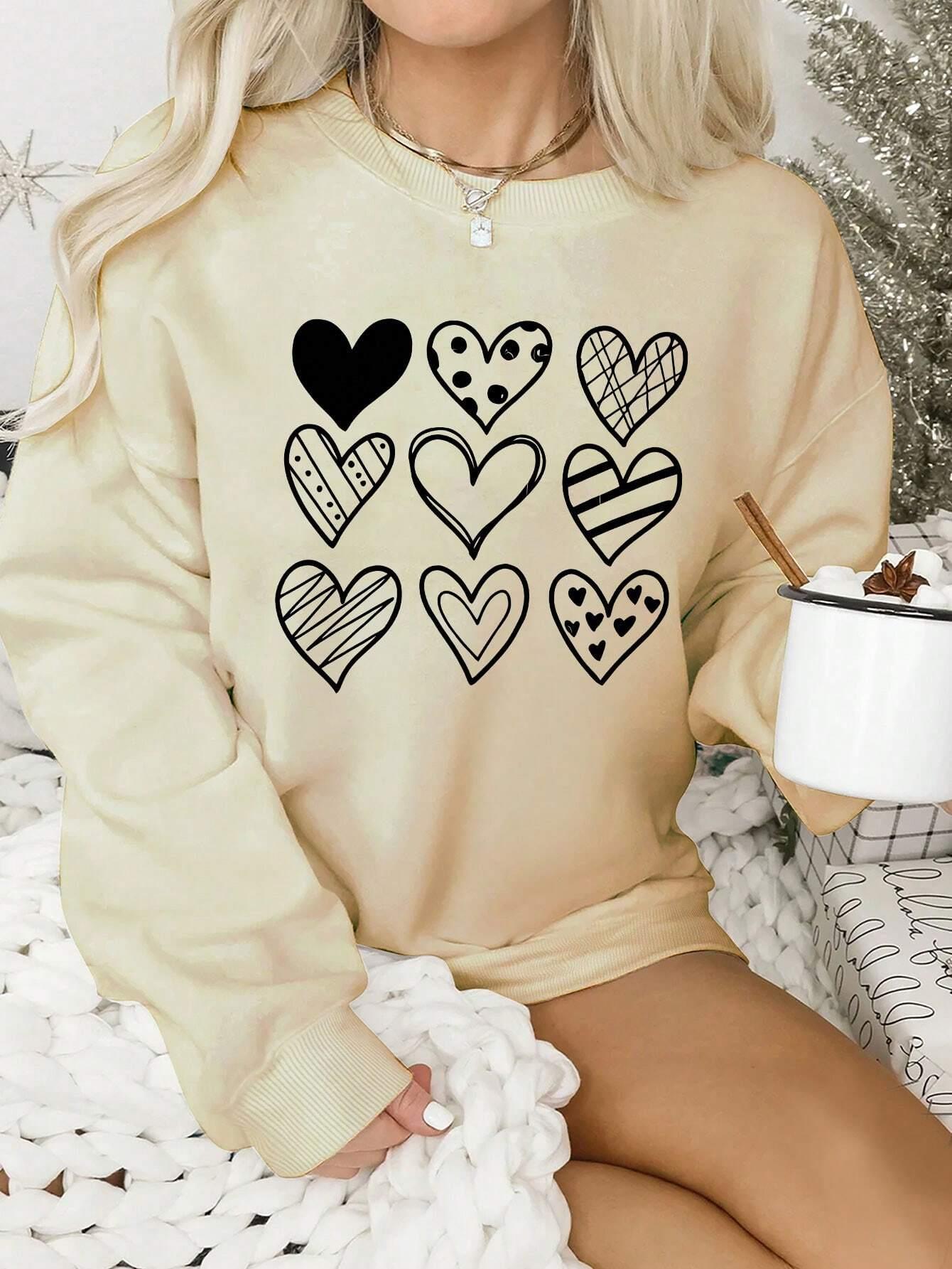 Einfache Linien Herz Zeichnung – Winter Clothing Drawing Bewertung und Preis