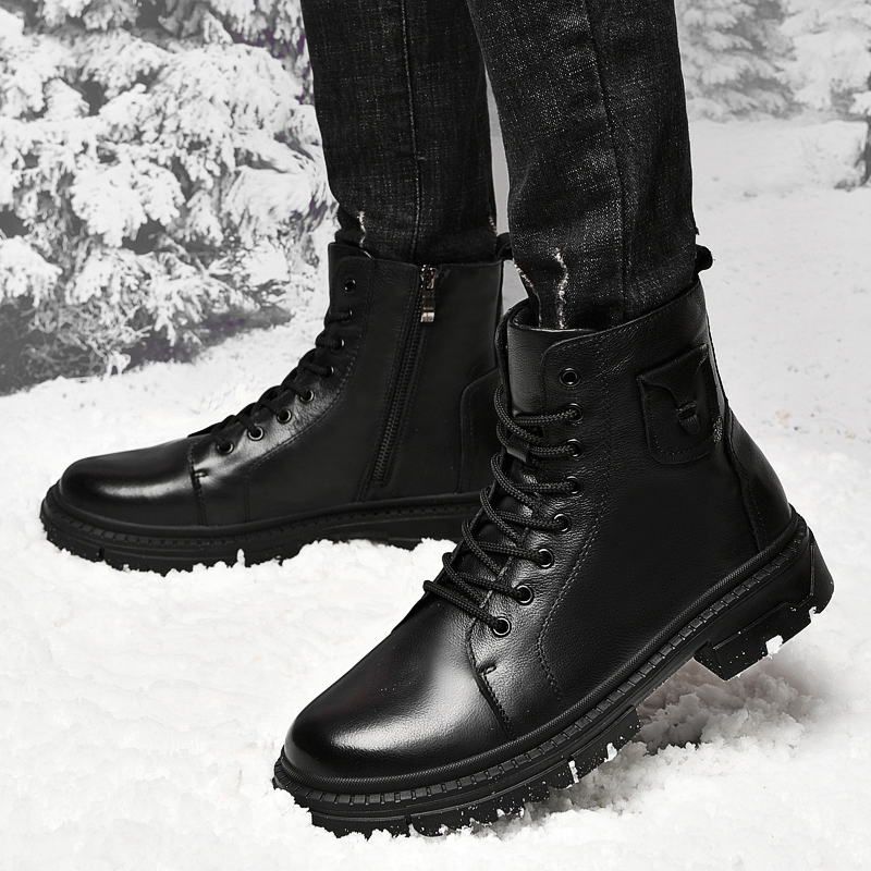 Winter Herren Echt leder Stief – Winter Clothing Hiking Bewertung und Preis