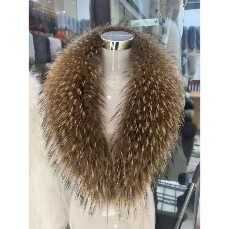 Waschbären Pelz Kragen Weiblic – Winter Clothing Pk Bewertung und Preis
